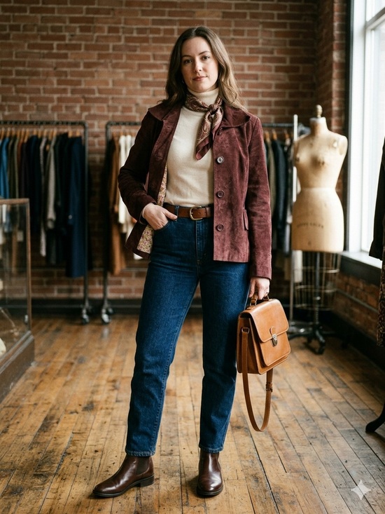Danier Jackets & Blazers - Danier Burgundy Suede Women's Leather Jacket